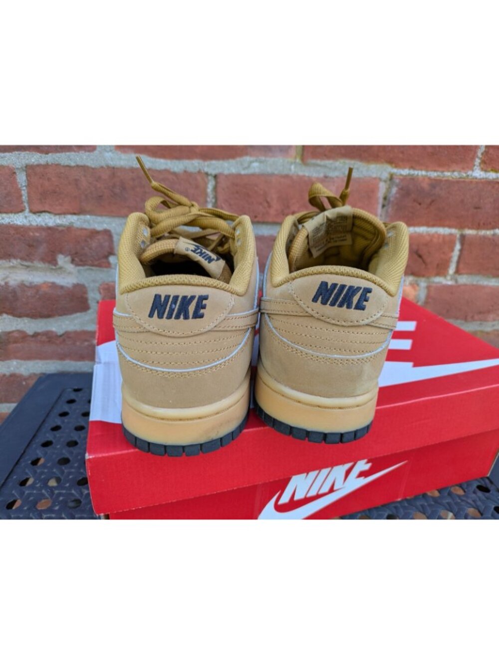 Nike Dunk Low Retro SE Wheat Color Men's 9.5 Sneakers - Picture 5 of 9